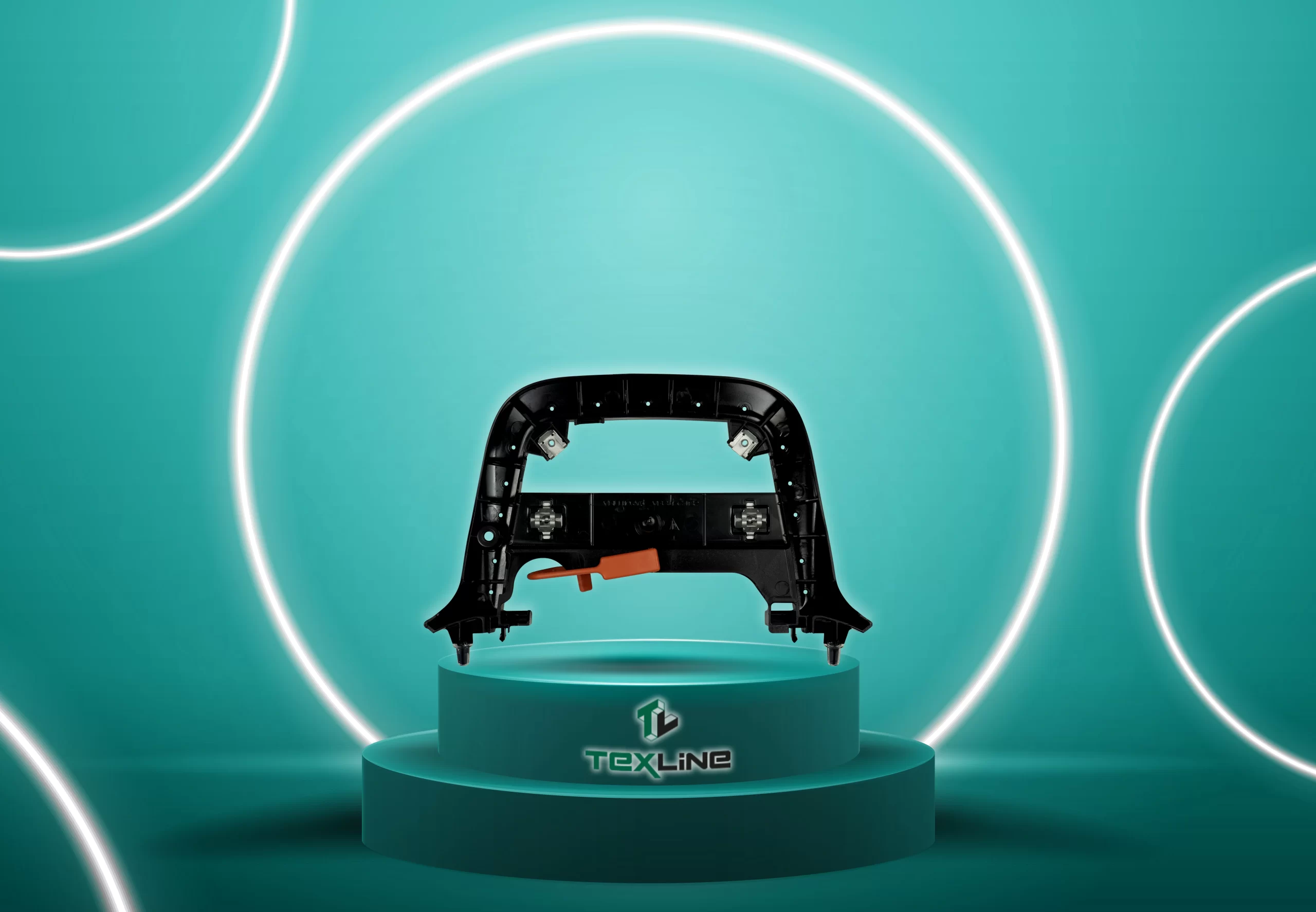 Componente plastica settore automotive - Mostrina PORSCHE Taycan - Stampi e Stampaggio Materie Plastiche